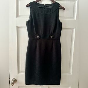 Classic Tahari Black Sheath Dress – Size 6 – Timeless Elegance!